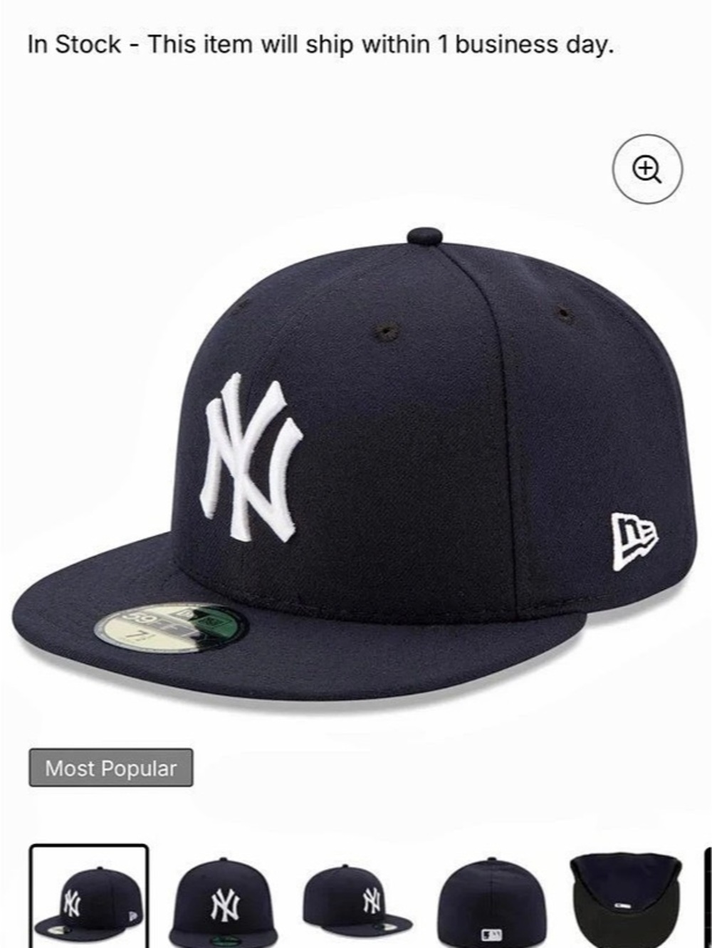 New Era New York Yankees New Era Navy Game Authentic Collection On-Field 59FIFTY